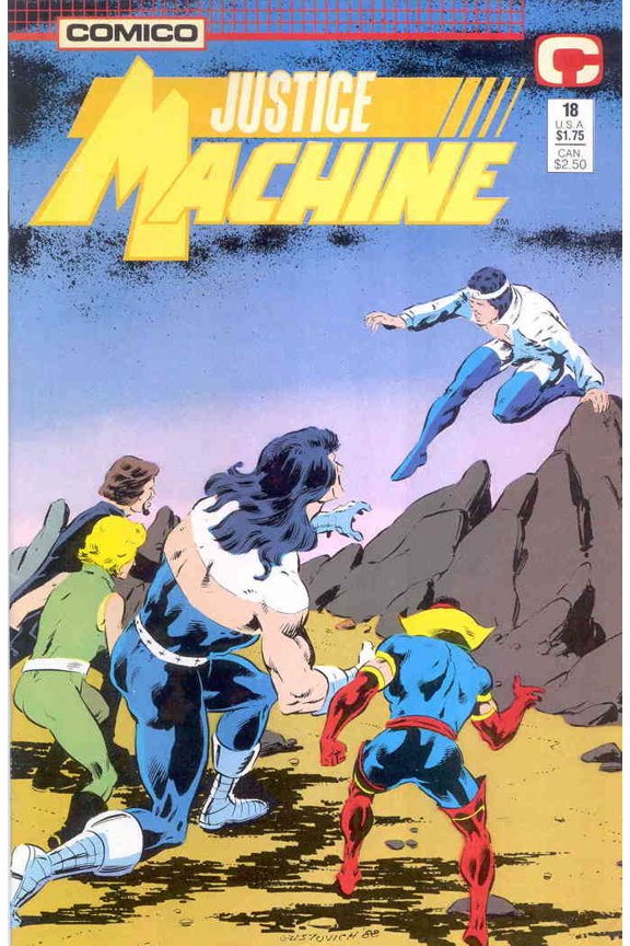 Justice Machine (Comico) #18 VF ; COMICO Comic Book