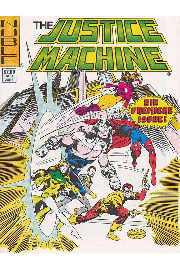 Justice Machine (Noble) #1 VF ; Noble Comic Book