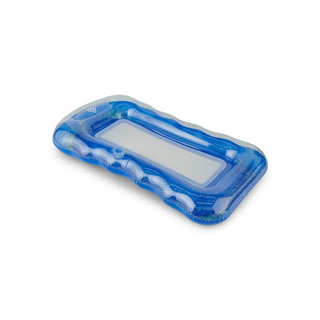 Justice Mesh Lounger Pool Float -  with its comfortable, supportive design and integrated handles, you can enjoy the water for hours. Blue, Ages 6+, Unisex