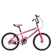Justice Meta Hyper Shine 20&rdquo; Deluxe BMX Kids&rsquo; Bike with License Plate, Light-Up Rim & Iridescent Pedals