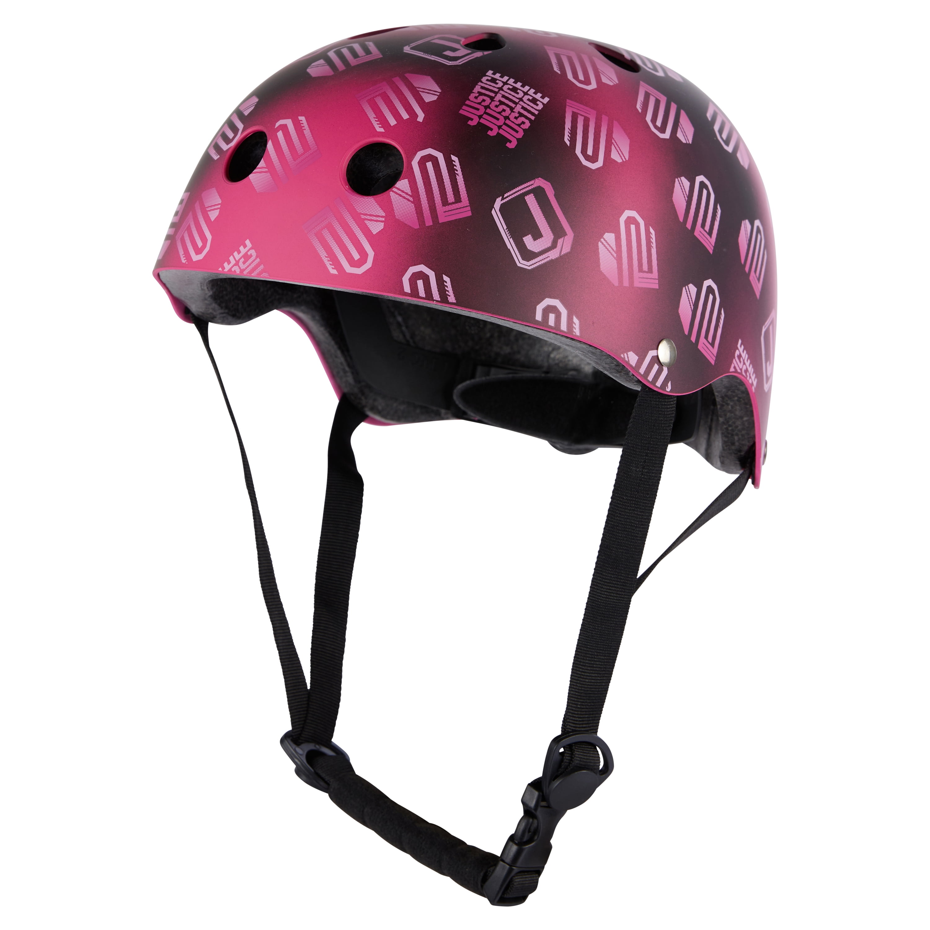 Justice Meta Hyper Shine Pink Helmet with Ombre Logo Shine