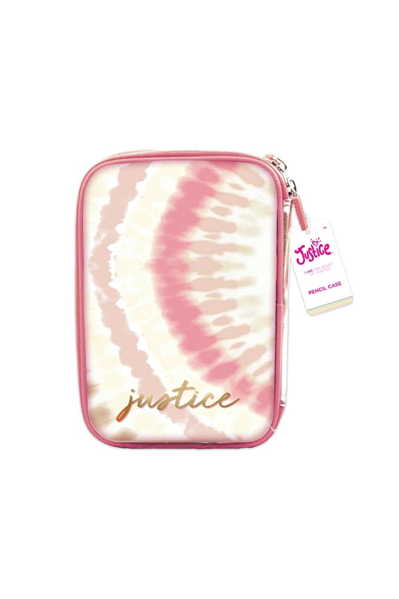Metallic Pink Tie-Dye Zipper Pencil Case