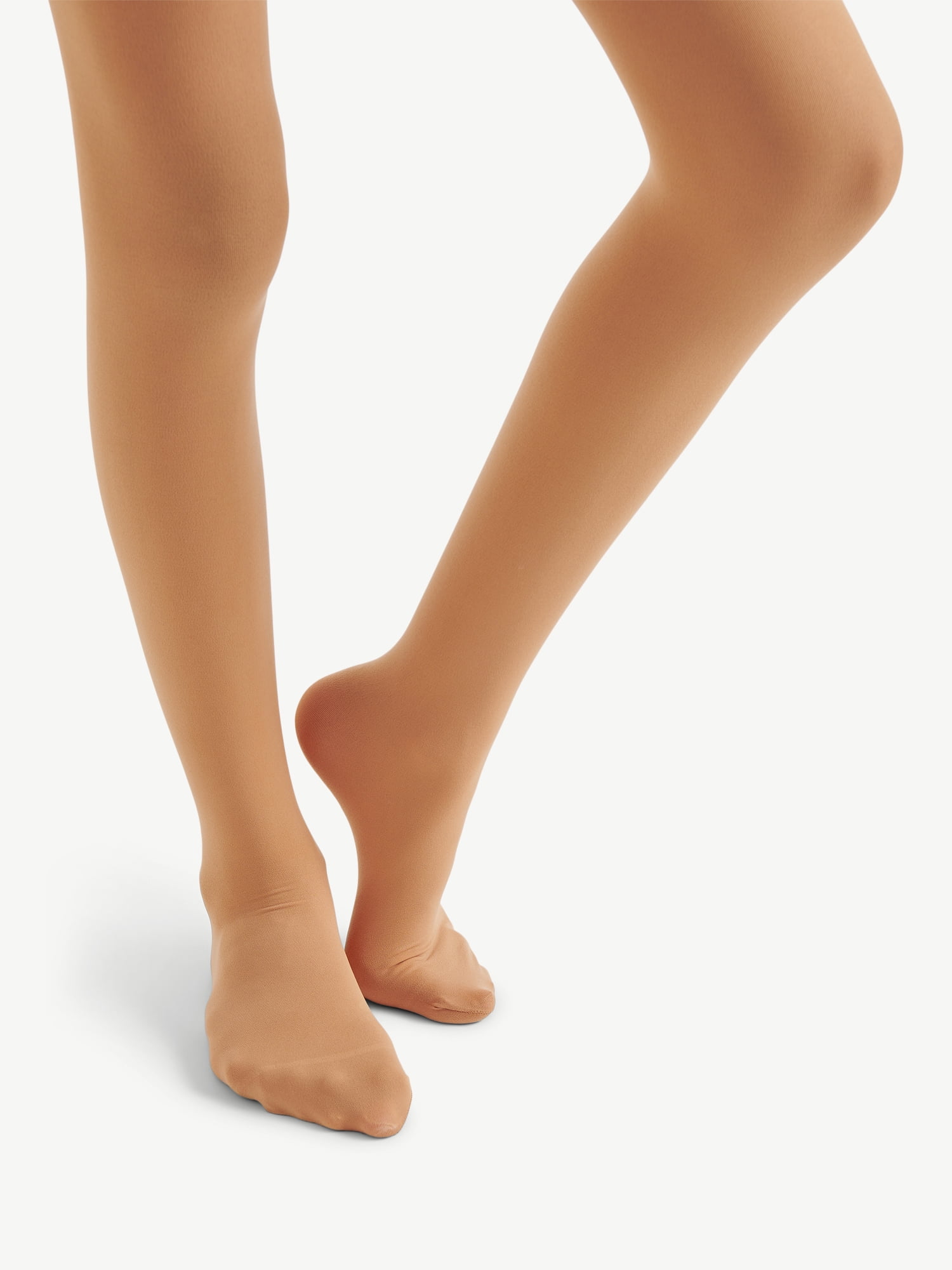 Justice Opaque Footed Ballet Tights for Girls, Sizes 2-16, 2 Pairs