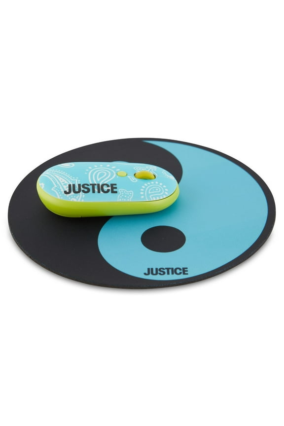 Open Box Justice Paisley Optical USB Wireless Mouse, Blue