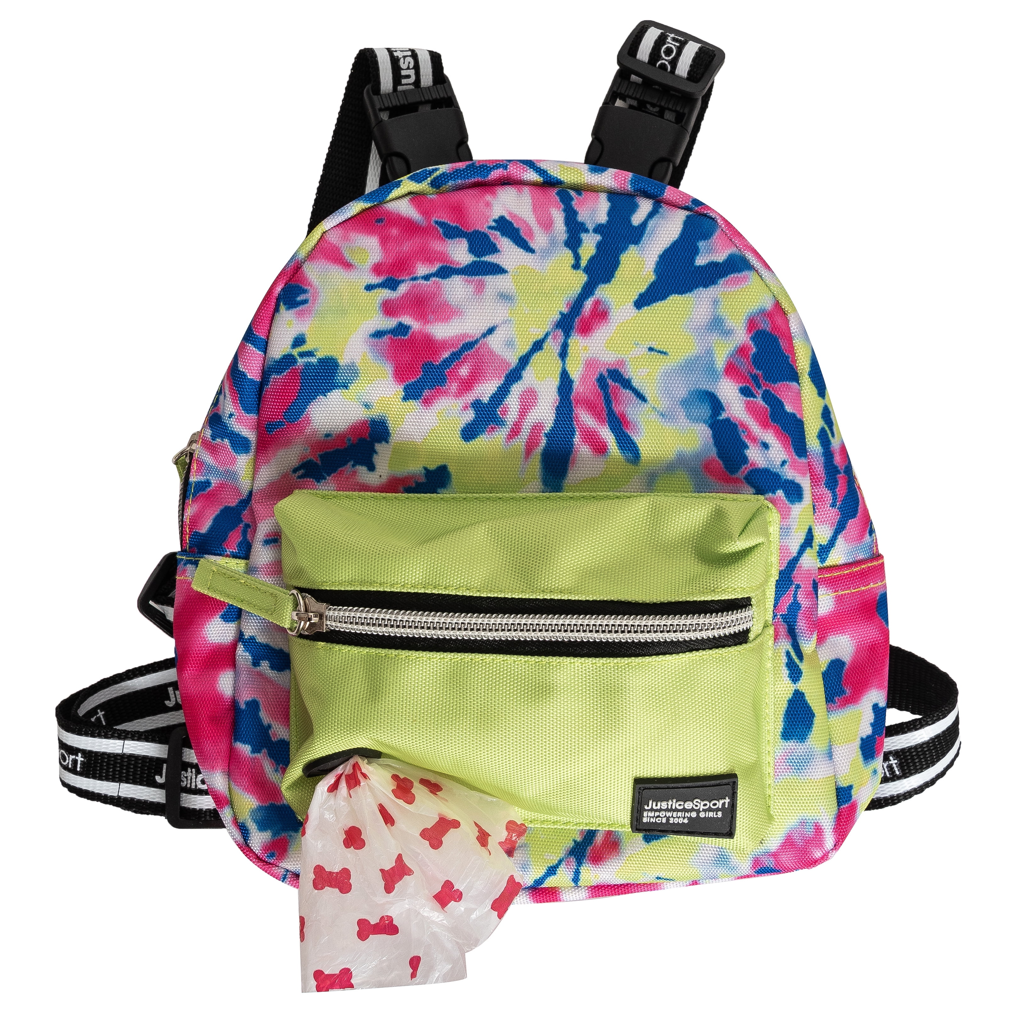 Justice Pet Nylon Tiedye Wastebag Dispensing Backpack Dog Harness XS S Chest Size Walmart