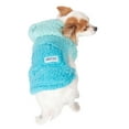 thumbnail image 1 of Justice Pet Polyester Ombre Sherpa Hoodie, Blue Tonal, S, 1 of 6