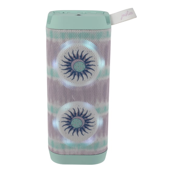 Justice Portable Bluetooth Speaker with LED Lighting, Green, JUSSP02-TID