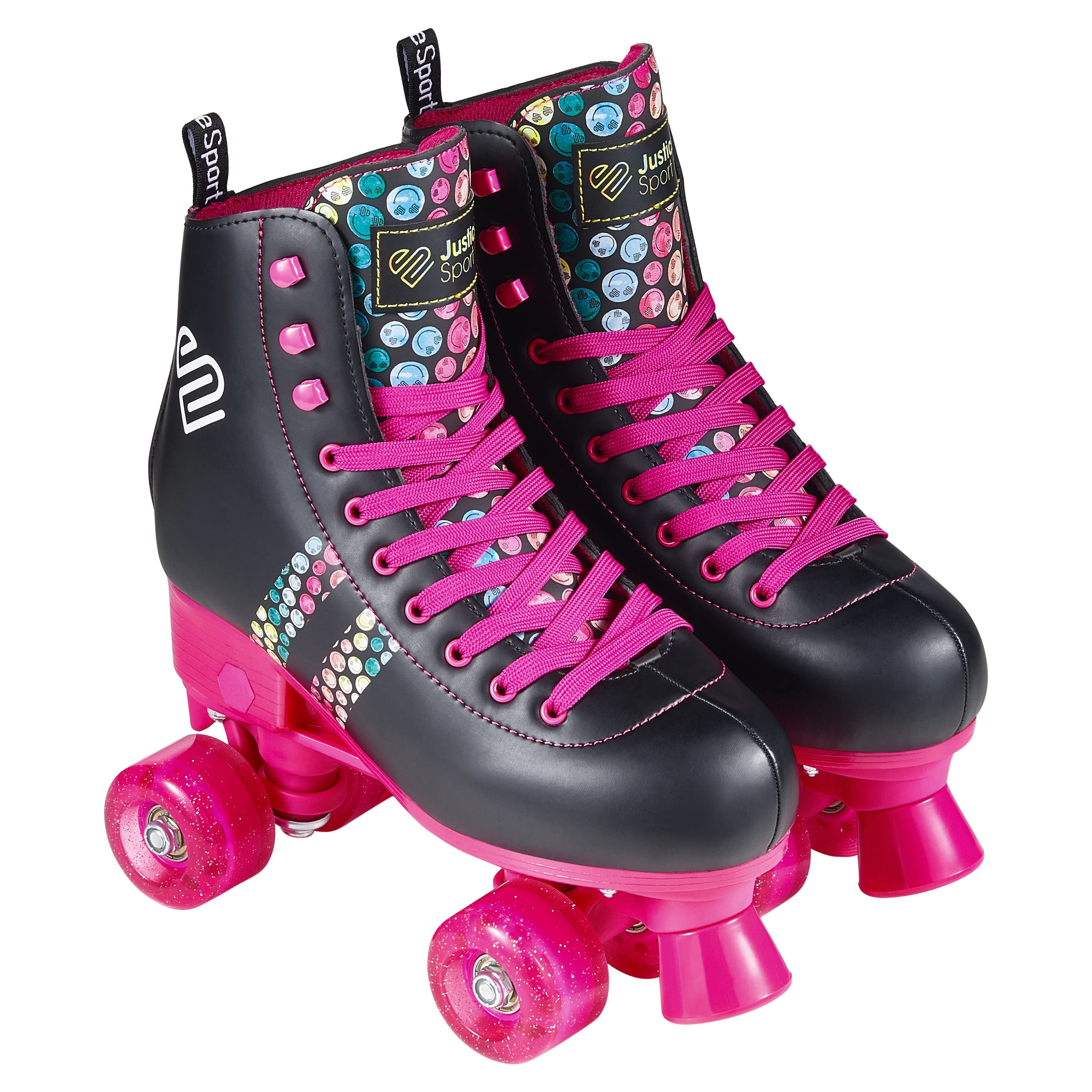 Justice Quad Roller Skates for Girls Ages 58, Size 122