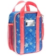 thumbnail image 1 of Justice "Quilted Denim" Insulated Rectangular Reusable Lunch Tote with zipper, 1 unit, 1 of 2