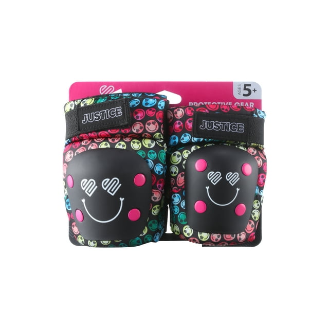 Justice Rainbow Knee Pads and Elbow Pads, Skateboard Protective Pads