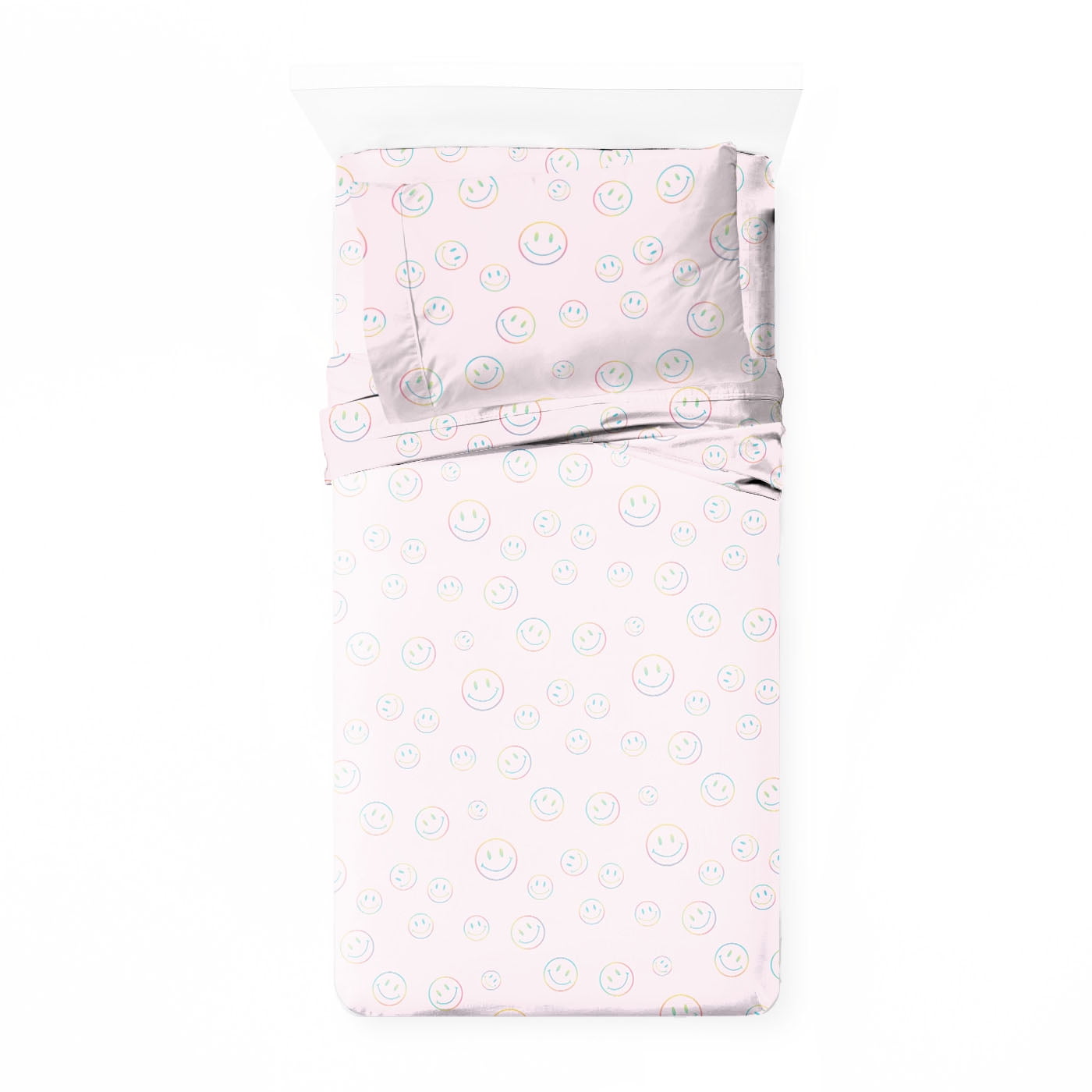 Justice Rainbow TieDye 3 Piece Twin Size Kids Sheet Set