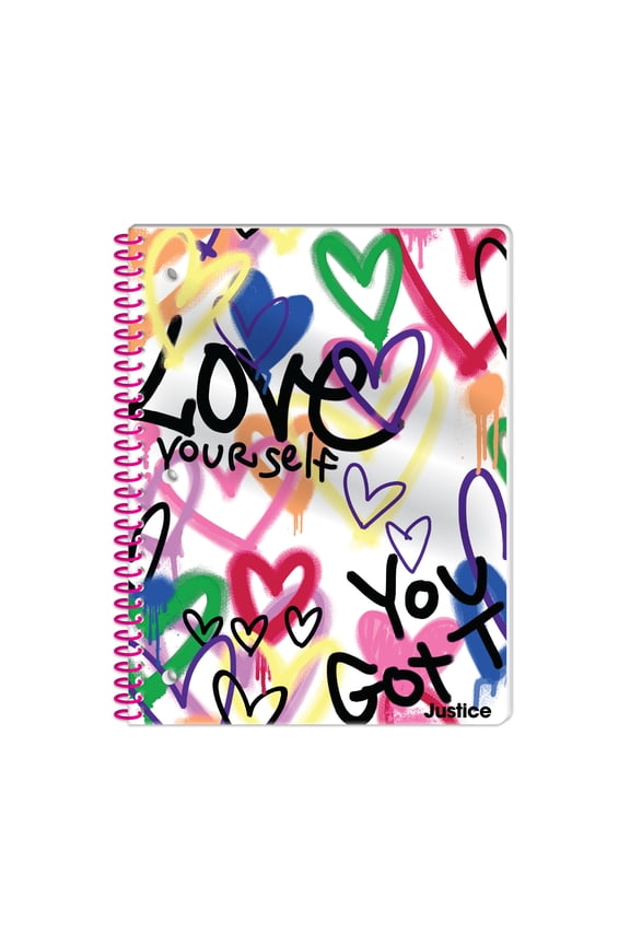 Rainbow Wide-Ruled Composition Book and Spiral Notebook