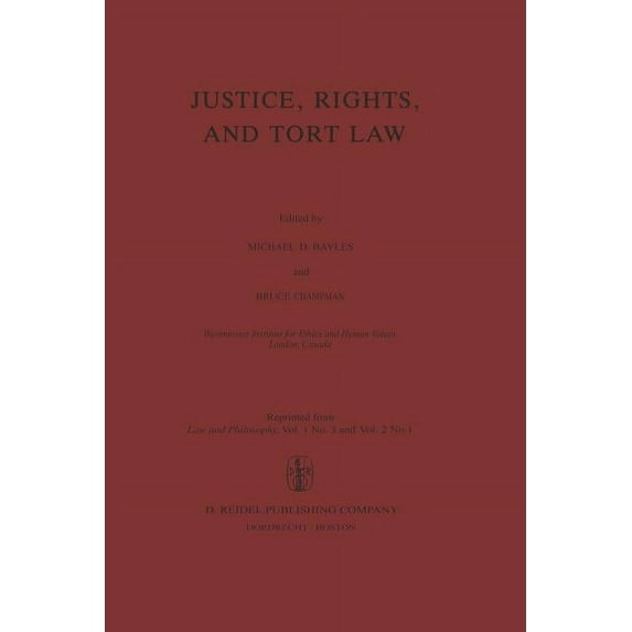 Justice, Rights, and Tort Law, (Paperback)