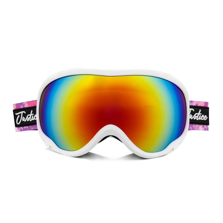 Justice Ski Goggles - Mirrored, UV Protection, Anti Fog, Tinted