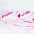 thumbnail image 1 of Justice Tie Dye Galaxy Reversible 4-Piece Queen Comforter Set with Decorative Pillow, Microfiber, Pink, 1 of 14