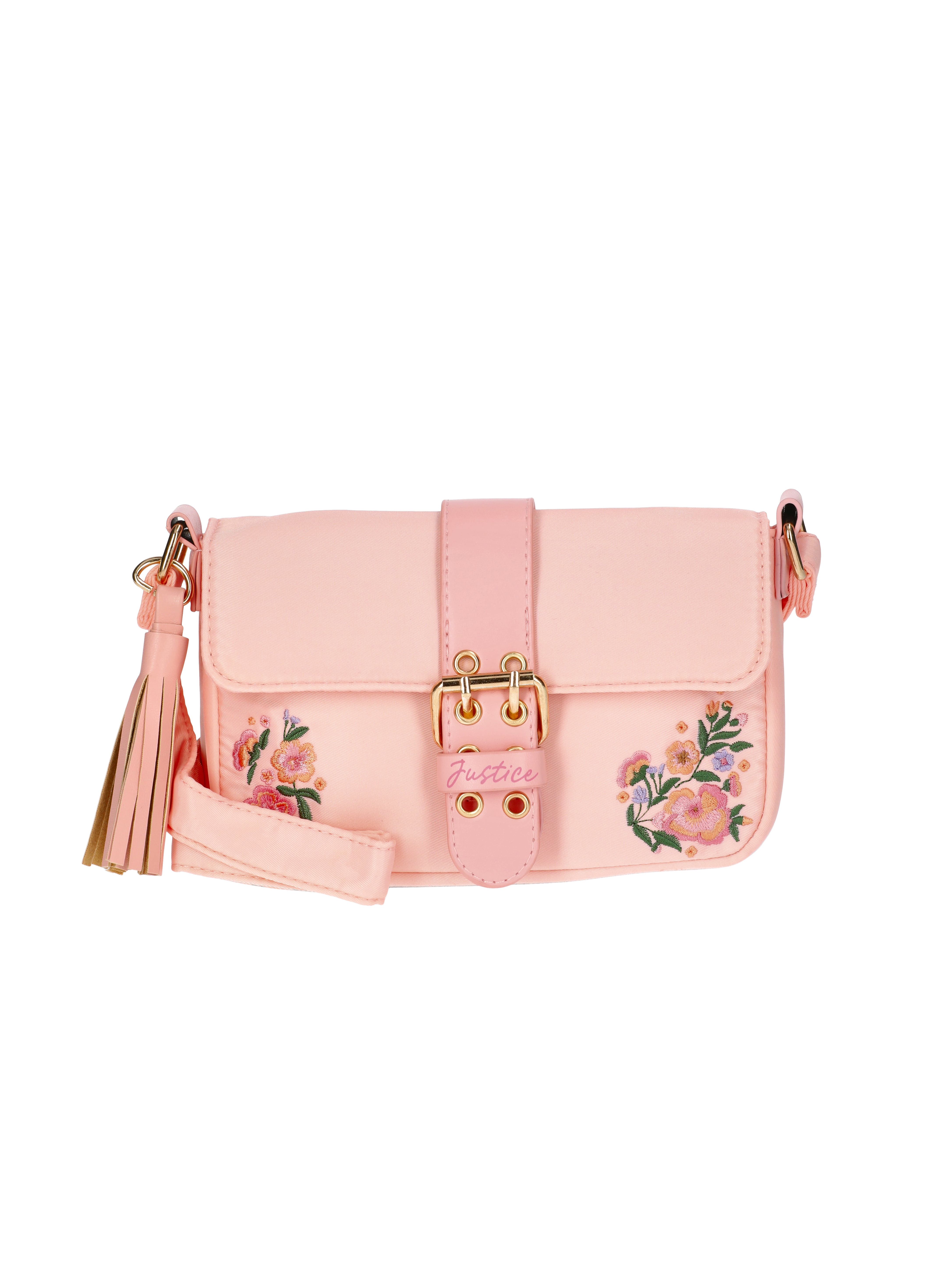 Justice Girl's Floral Flap Shoulder Bag