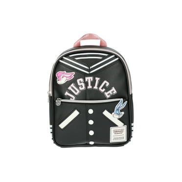 Justice Girls Looney Tunes Patches Mini Backpack, Black