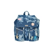 JUSTICE Girls Denim Rucksack Backpack, Blue