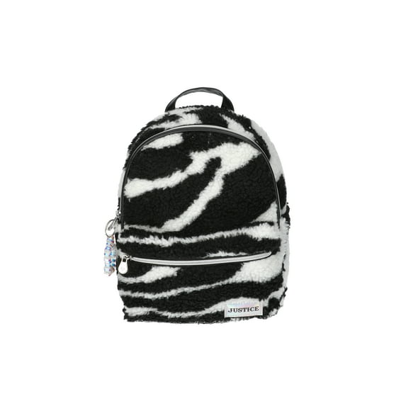 Justice Tween's Zebra Mini Backpack, Zebra Print