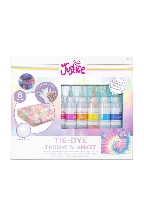 Unisex Child & Teen Tie-Dye Throw Blanket Kit