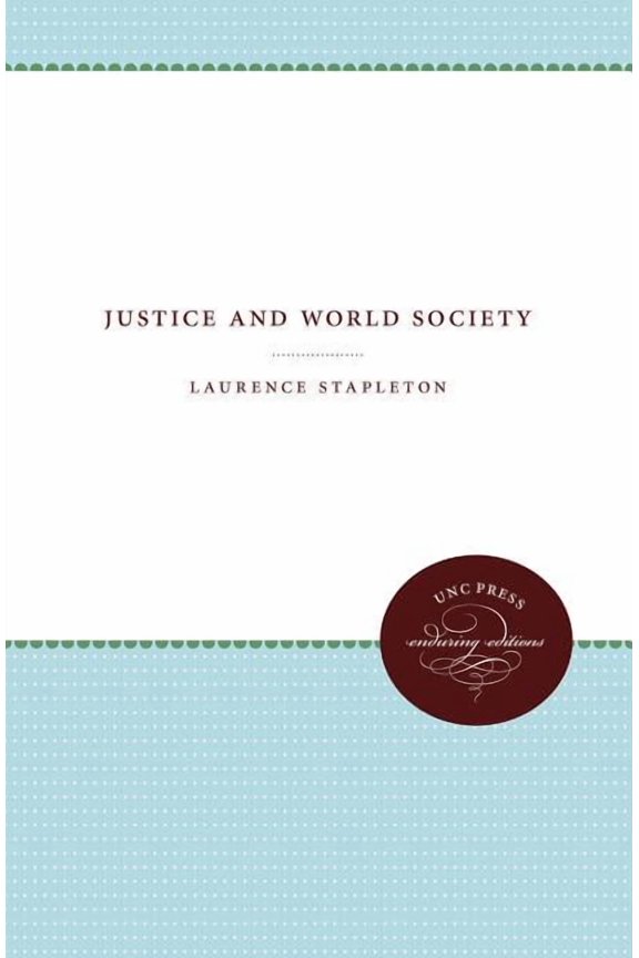 Justice and World Society, (Paperback)