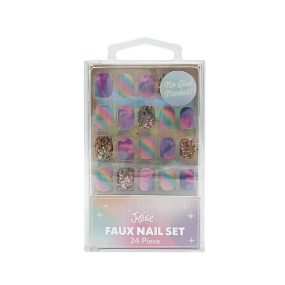 Justice brand Faux Nails 24pc Set