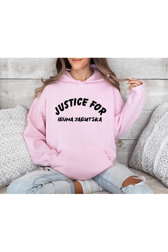Justice for Iryna Zarutska Hoodie, Women are Immortal Hoodie, Ukrainian Refugee Memorial Hoodie, Social Justice Refugee Support Hoodie, F4697