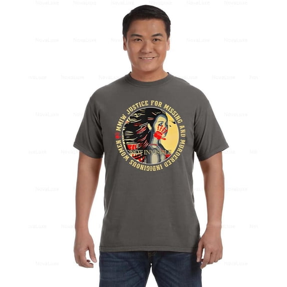 Justice for MMIW Comfort Color T-Shirt Indigenous Awareness Bold Message, Unisex, up to size 4XL