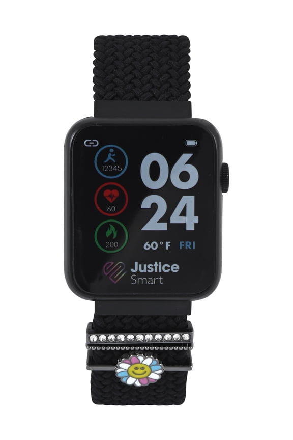 iTime Unisex Child Smart Watch with Black Mesh Magnetic Strap and Black Case 42mm