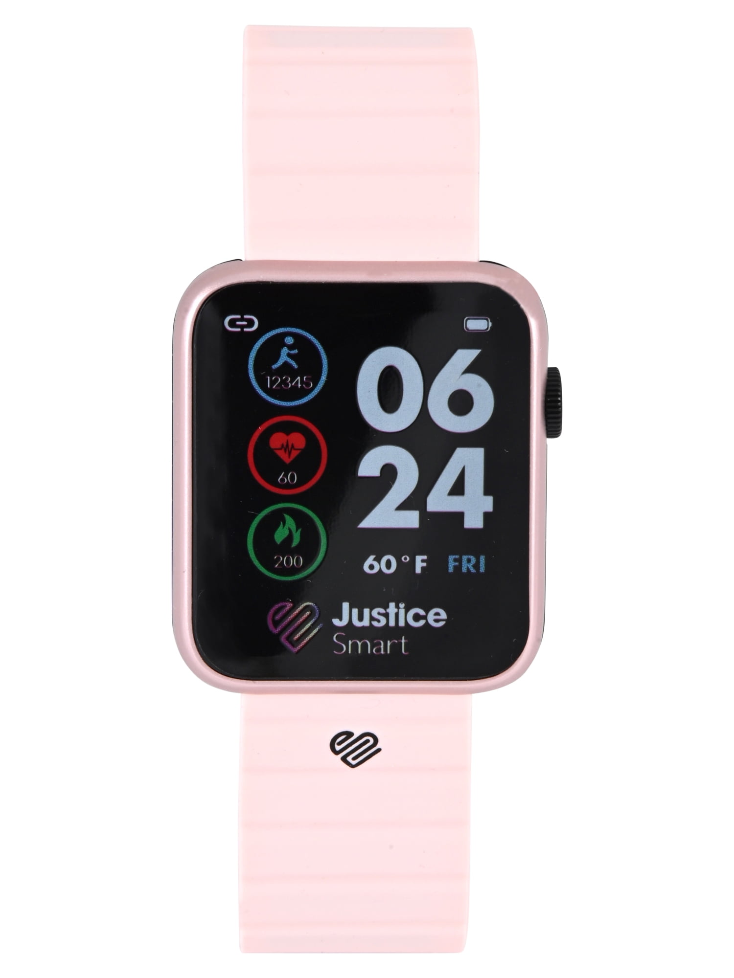Justice iTime Unisex Child Smart Watch with Blush Metal Magnetic