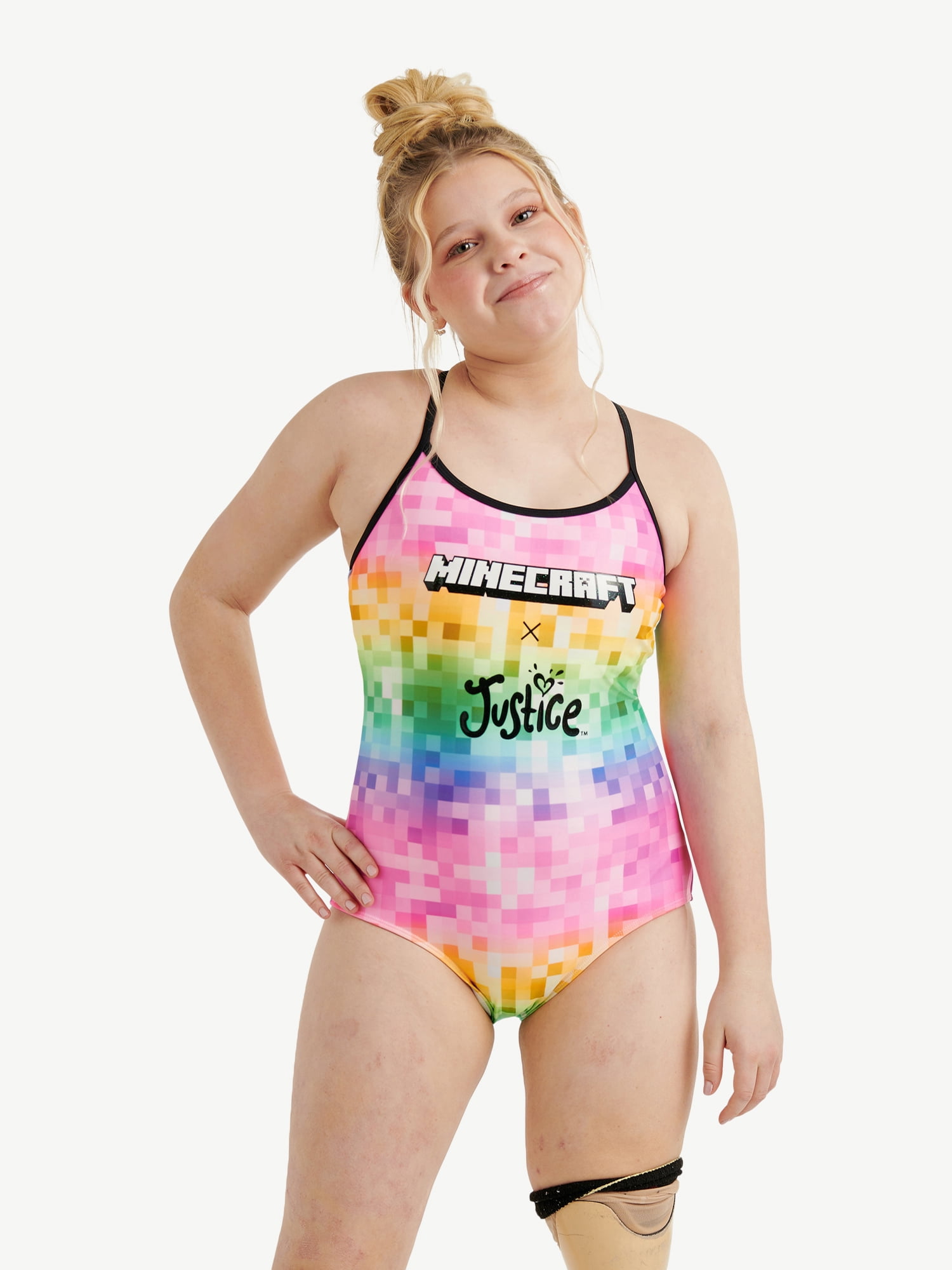 Girls minecraft swimsuit on sale