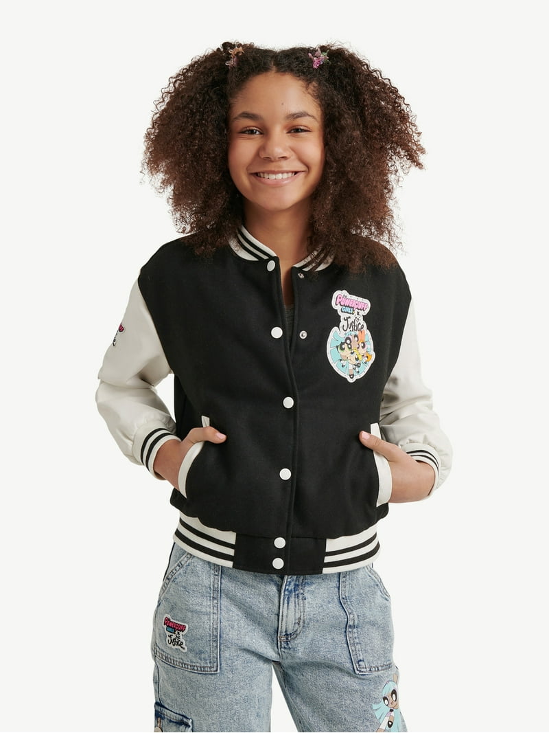 PGG PPG ジャケット　size1 Justice PowerPuff Girls Moto Jacket Oversized Fashion Bomber