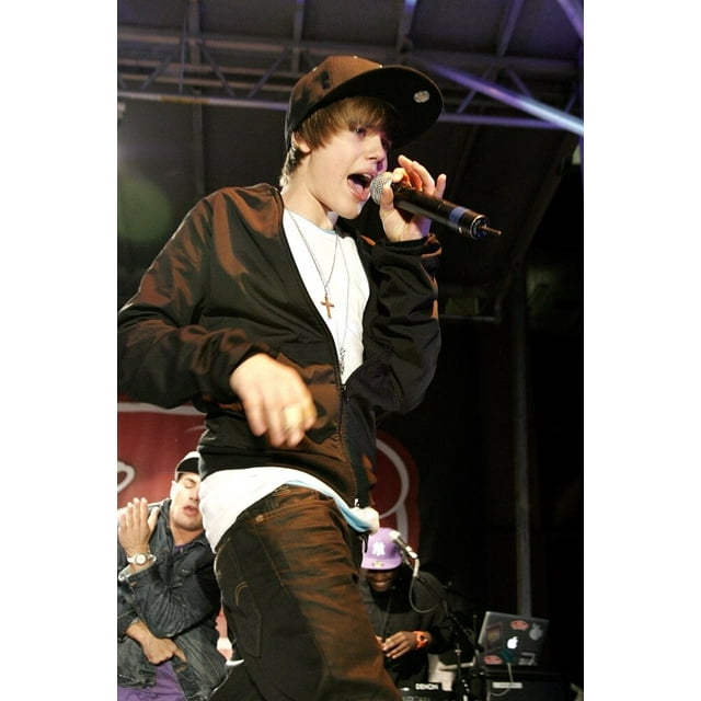 Justin Bieber At A Public Appearance For Justin Bieber Launches Debut Album My World With Concert, Citadel Outlets, Los