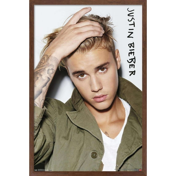 Justin Bieber - Eyes Wall Poster, 14.725" x 22.375", Framed