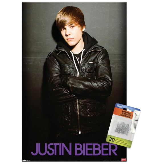 Justin Bieber - Love Wall Poster with Push Pins, 14.725" x 22.375"