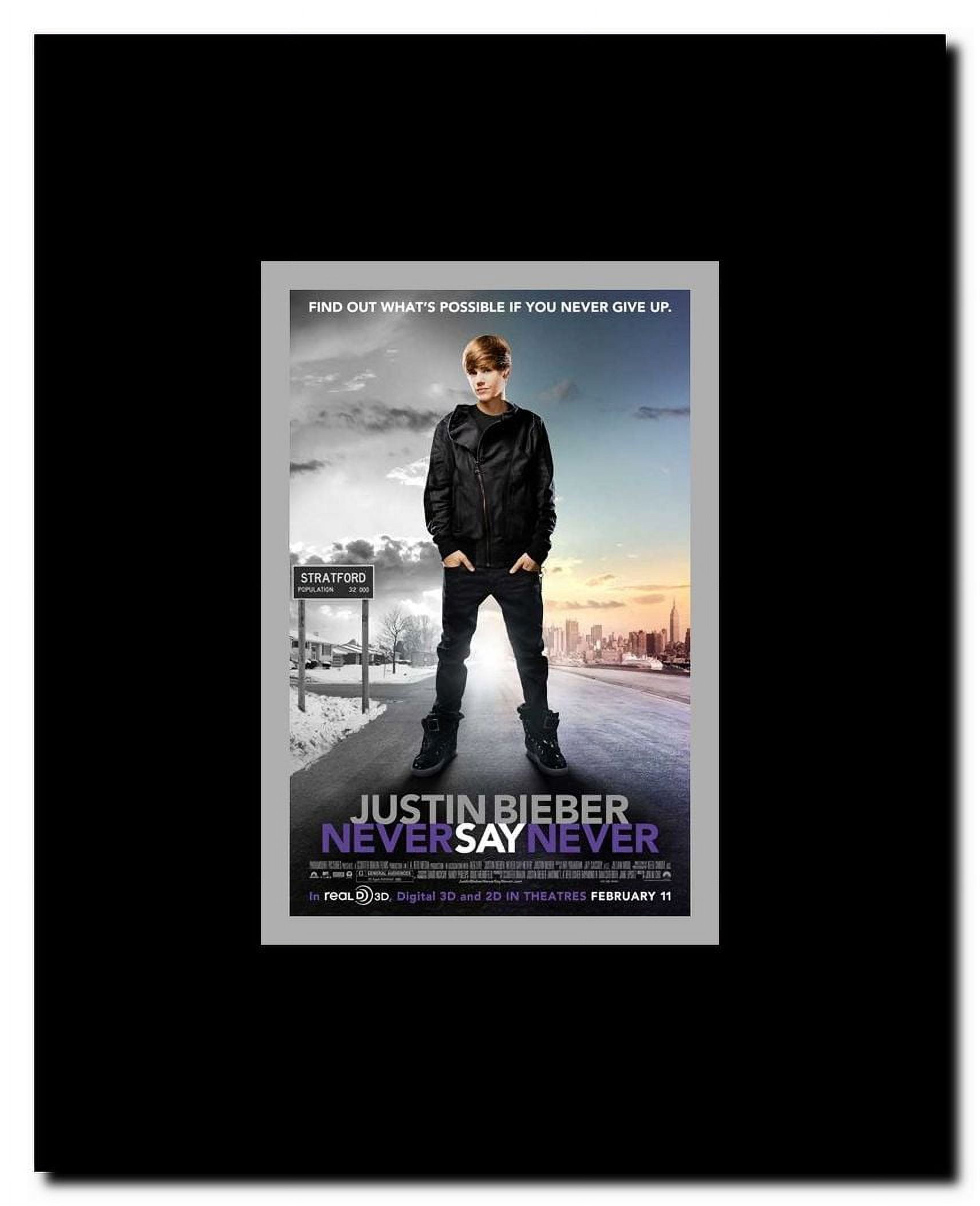 Justin Bieber: Never Say Never Framed Movie Poster