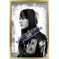 Justin Bieber - Never Say Never Wall Poster, 22.375" x 34", Framed