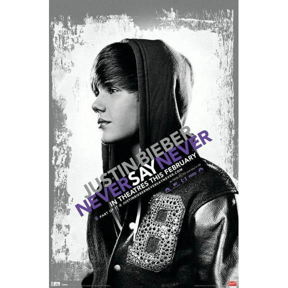 Justin Bieber - Never Say Never Wall Poster, 22.375" x 34"