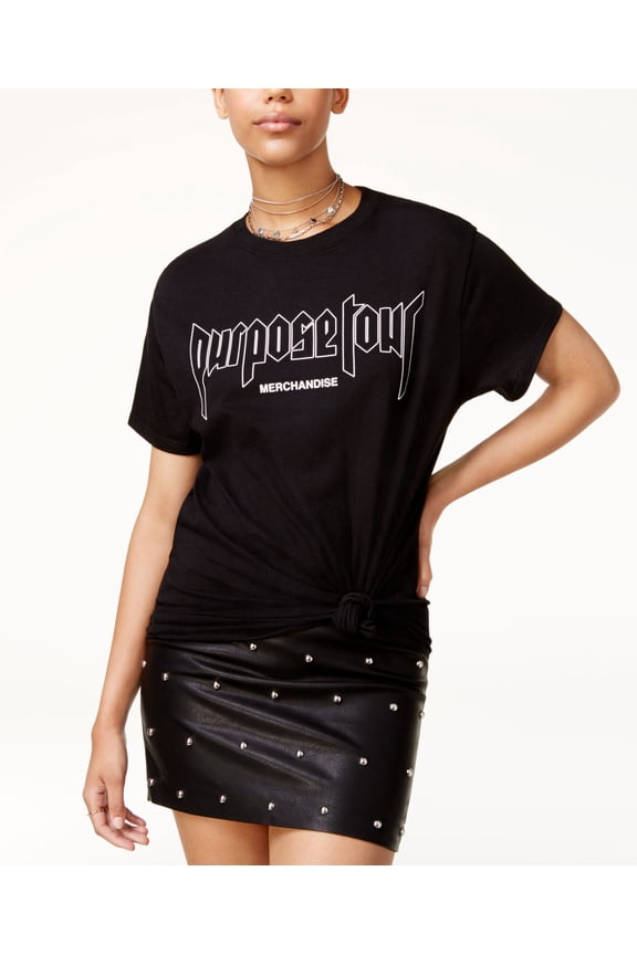 Justin Bieber Purpose Tour Juniors T-Shirt Black XL