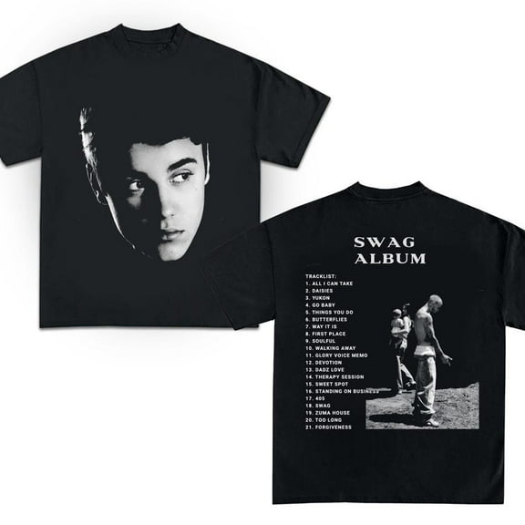 Justin Bieber SWAG T-Shirt Album Launch Exclusive, Vintage Style Fan Tee