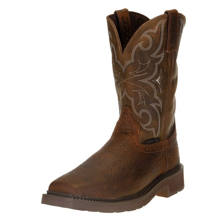 Justin men's stampede work boots hotsell