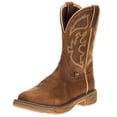 thumbnail image 1 of Justin Boot Company Mens  Stampede Rush Rust 11 Rust Maldova Top Soft Toe Work Boot 8.5 Brown, 1 of 5
