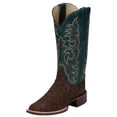 thumbnail image 1 of Justin Boot Company Womens Women`s Justin AQHA Cowgal Cigar FQ Ostrich 13` Boot 9.5 B Brown, 1 of 5