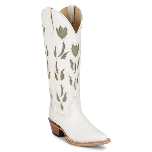 Justin Boot Company Womens Women`s Justin Vintage  May 15In Snip Toe Boot 8 B White