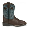 thumbnail image 1 of Justin Boots Boys Bowline Junior Water Buffalo Square Toe Cowboy   Mid Calf, 1 of 5