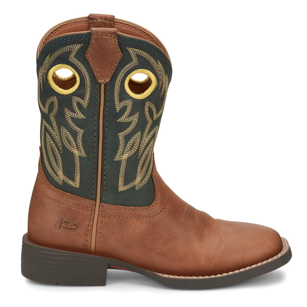 Justin Boots Kids Boys Bowline Square Toe Casual Boots Mid Calf