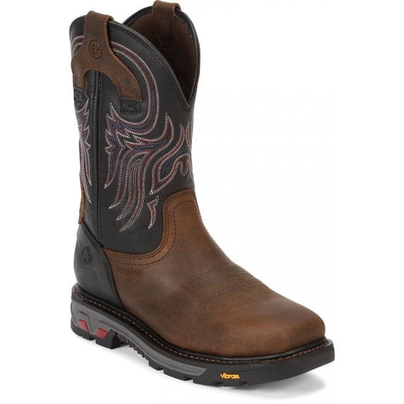 Justin Boots Men's Commander X-5 WK2104 Work Boots RED/TAN