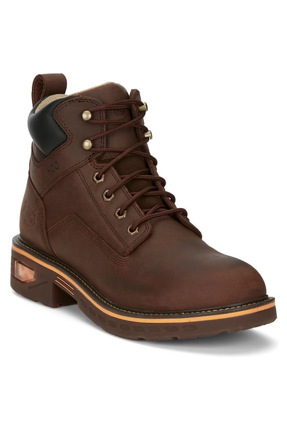 Boots Men's Resistor 6" Hickory (Brown) Waterproof Electrical Hazard Work Boots, Size 11.5 (EE) - CR401