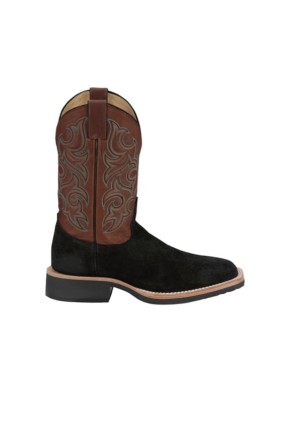 Boots Mens Alamo Roughout Square Toe Cowboy  Mid Calf Boots