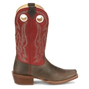Justin Boots Mens Ante Up Medium Square Toe Cowboy Mid Calf Boots